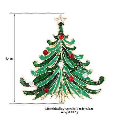 Broche Navideño Árbol de Navidad para Mujer y Niña - Image 36