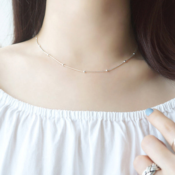 Collar de Plata Esterlina Minimalista Versátil