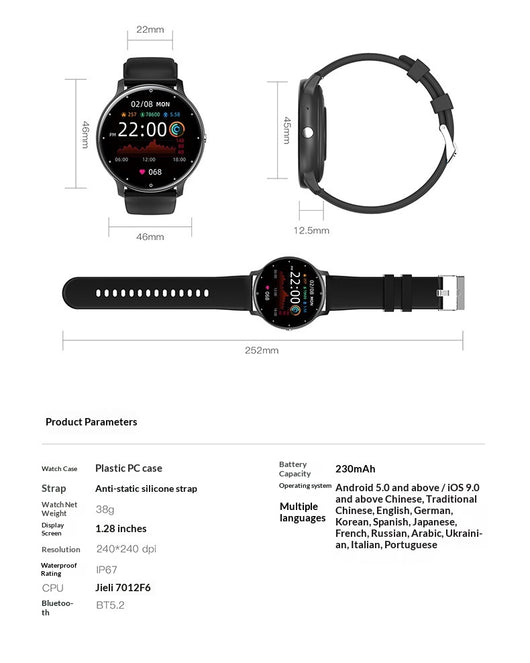 Smartwatch ZL02CPRO con Llamadas Bluetooth - Image 30