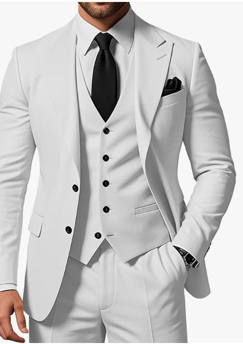 Traje de Negocios Tres Piezas para Hombre - Image 9