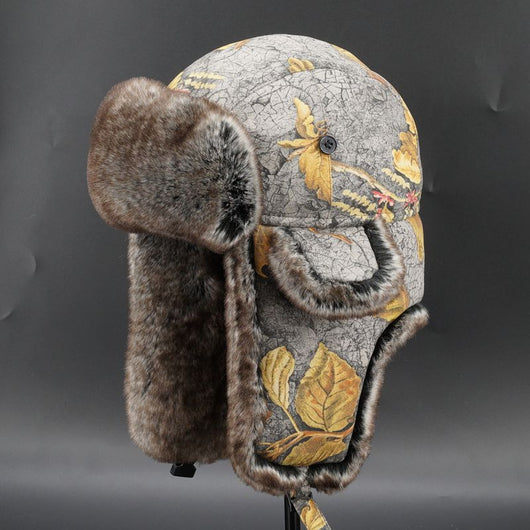 Gorro de Lana Lei Feng con Protección de Oídos para Invierno