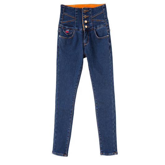 Jeans de Terciopelo Talle Alto Grueso - Colección Invierno - Image 9
