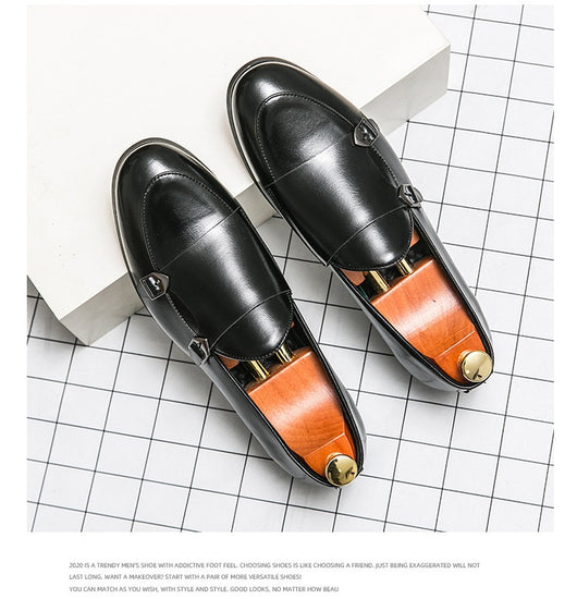 Zapatos de Cuero para Hombre Otoño con Doble Hebilla - Image 13