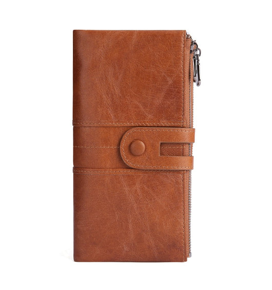 Cartera Larga de Cuero para Mujer Estilo Retro con Protección RFID - Image 19