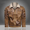 Chaqueta Retro Casual para Hombre Talla Grande con Solapa de Terciopelo