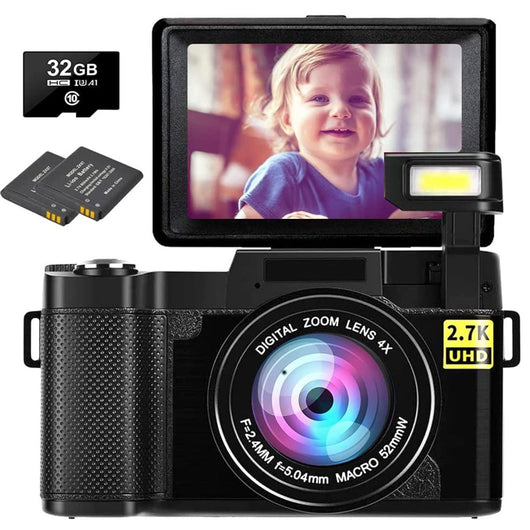 Cámara Digital 27K con Pantalla Abatible HD R2S