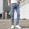 Jeans Claros Hombre Estilo Coreano con Elasticidad