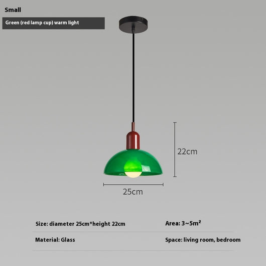 Lámpara Colgante Bauhaus Retro de Cristal para Restaurante - Image 54