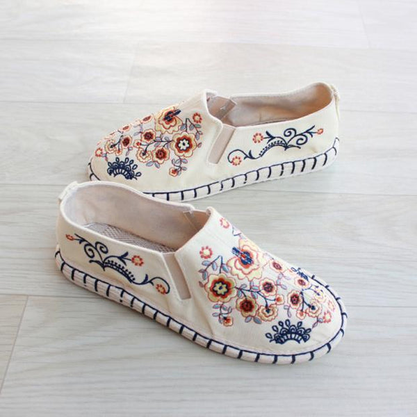 Zapatos Hanfu Respirable con Tacón Bajo para Mujer