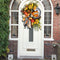Corona Decorativa Otoño Girasoles y Calabazas para Acción de Gracias