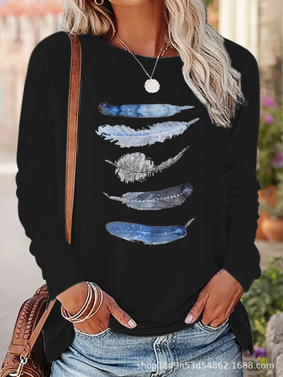 Camisetas Estampadas de Manga Larga para Otoño e Invierno - Image 28