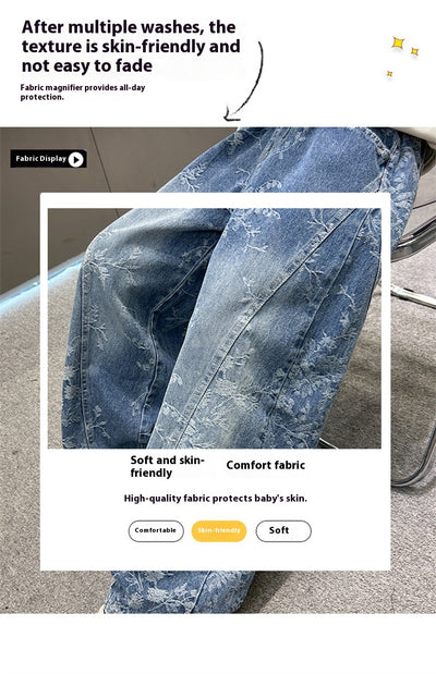 Pantalones Jeans Sueltos Estilo Pu Shuai para Niños - Diseño Trendy y Cómodo - Image 20