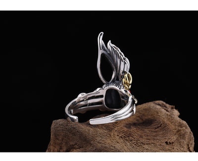 Anillo de Conejo del Zodiaco en Cristal Hecho a Mano - Estilo Hip-hop Urbano - Image 6