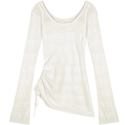 Blusa Tejida Holgada con Hombros Descubiertos - Image 11