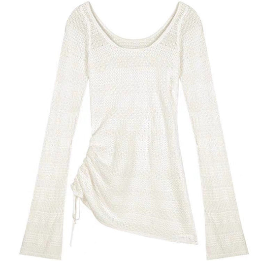 Blusa Tejida Holgada con Hombros Descubiertos - Image 11