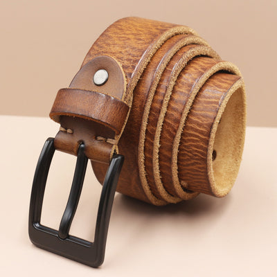 Cinturón de Cuero Premium Estilo Coreano con Hebilla de Perno para Hombre - Image 28
