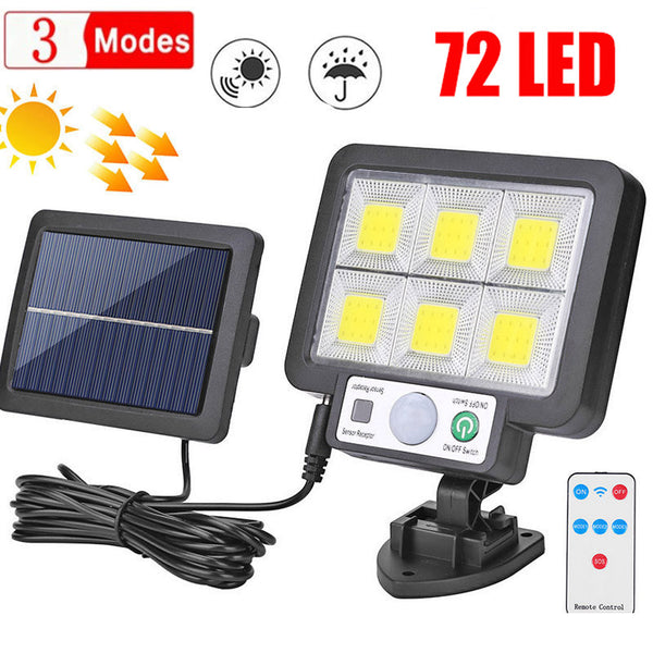 Lámpara Solar de Pared Inteligente con Sensor de Movimiento - 3 Modos de Iluminación