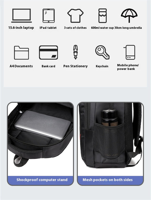 Mochila de Viaje Ligera y Capacidad Amplia para Hombre - Image 17