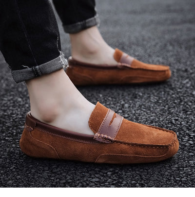 Mocasín de Cuero con Detalles en Contraste - Zapatos Versátiles para Hombre - Image 11
