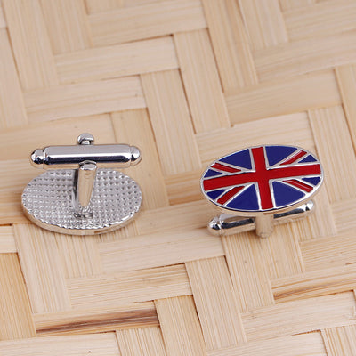Gemelos Bandera Británica Geométricos para Camisa Francesa Hombre - Image 9