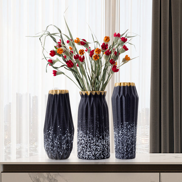 Florero de Cerámica Esmerilada para Flores Secas - Decoración Hidropónica Minimalista