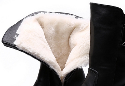 Botas de Cuero para Mujer con Forro de Piel y Suela Plana - Image 12