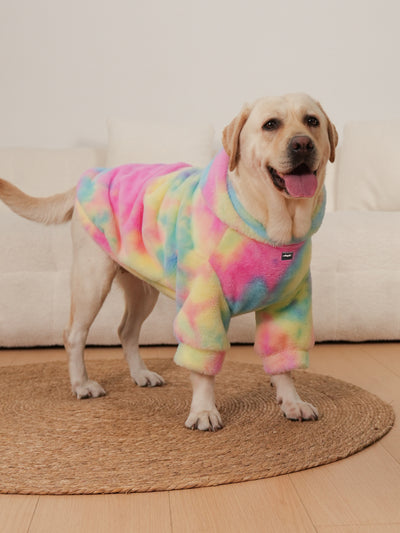 Suéter para Perro Tie-Dye Arcoíris con Patrón de Conejo - Image 18