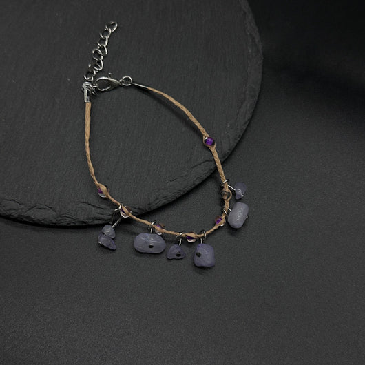 Pulsera Tejida en Rafia con Piedra Natural - Image 15