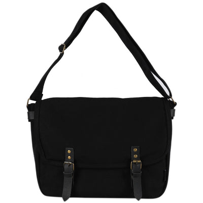 Bolsa de Mensajero Retro de Lona con Cierre Abatible y Detalles de Herrería - Image 5