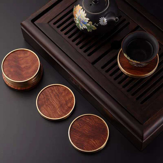 Posavasos Térmico de Cobre y Madera - Image 14