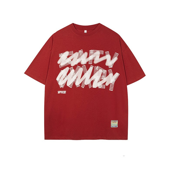 Camiseta de Manga Corta Estilo Vintage Americano para Mujer