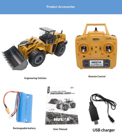 Excavadora Teledirigida de Aleación - Juguete RC para Niños - Image 9