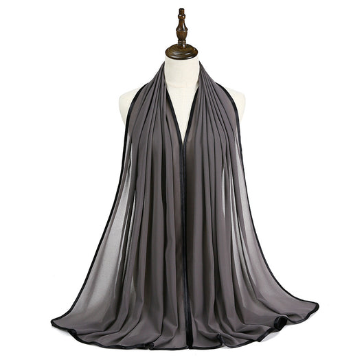 Pañoleta de Gasa con Perlas y Flecos Elegante - Image 39