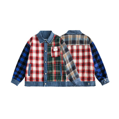 Chaqueta Polo Patchwork Retro con Contraste de Colores - Image 9