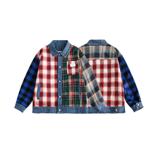 Chaqueta Polo Patchwork Retro con Contraste de Colores - Image 9