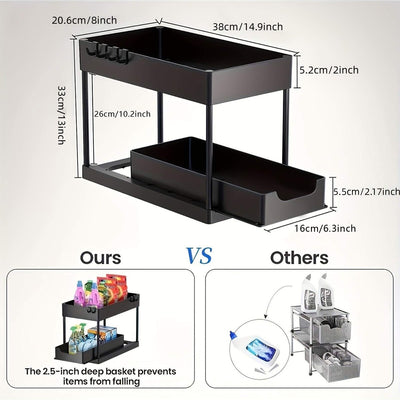 Estante Extraíble para Mesa con Almacenamiento Fácil de Desmontar y Limpiar - Image 3