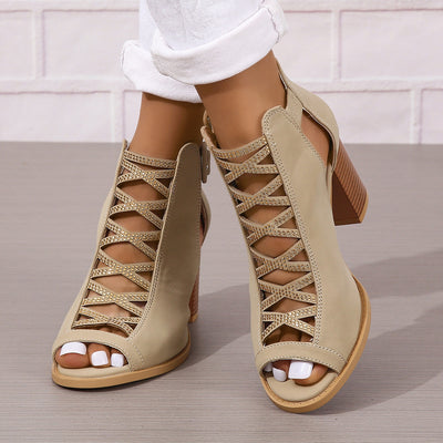 Sandalias de Tacón Grueso para Mujer Talla Grande - Comodidad y Estilo - Image 9