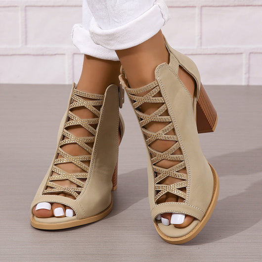 Sandalias de Tacón Grueso para Mujer Talla Grande - Comodidad y Estilo - Image 9