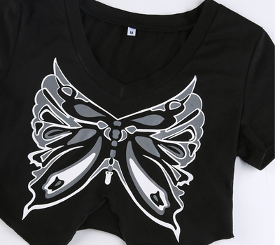 Blusa Estampado Mariposas Negras para Mujer - Image 14
