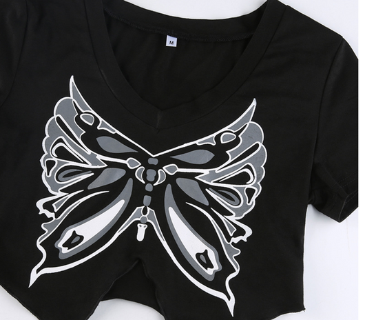 Blusa Estampado Mariposas Negras para Mujer - Image 14
