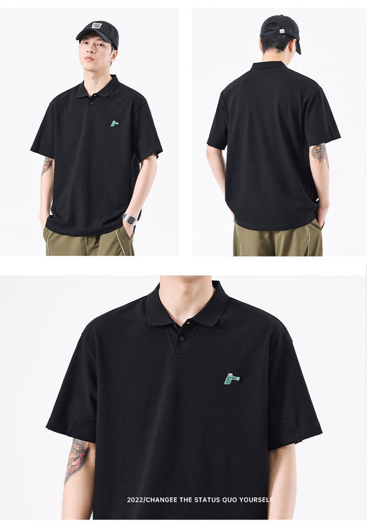 Polo Ejecutivo de Verano con Bordado Elegante para Hombre - Image 11