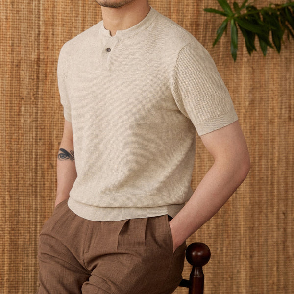 Camiseta Básica de Algodón para Hombre - Manga Corta Casual