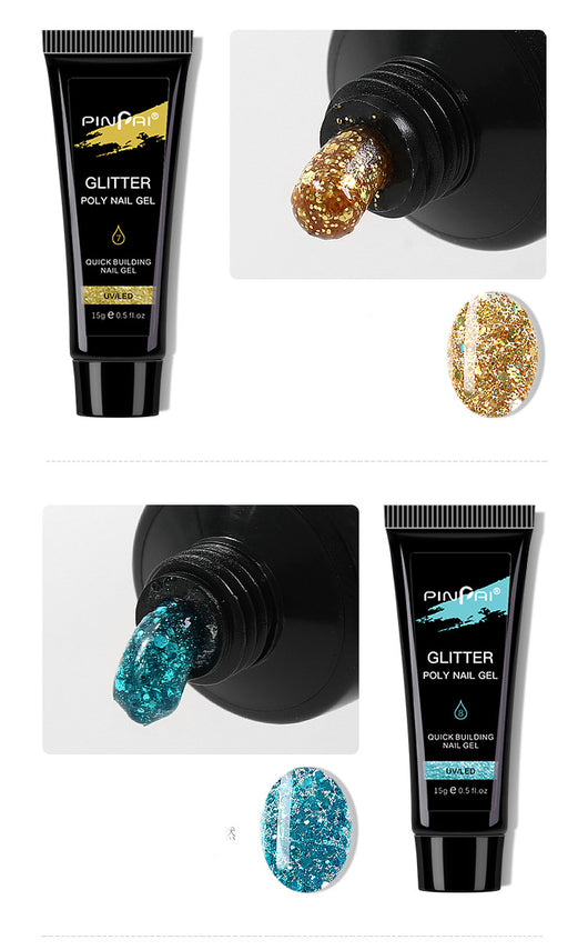 Extensiones de Uñas con Lentejuelas - Aplicación Rápida y Glamorosa - Image 9