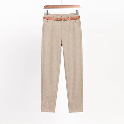 Pantalones Harem Cómodos con Forro Polar para Otoño e Invierno - Image 10