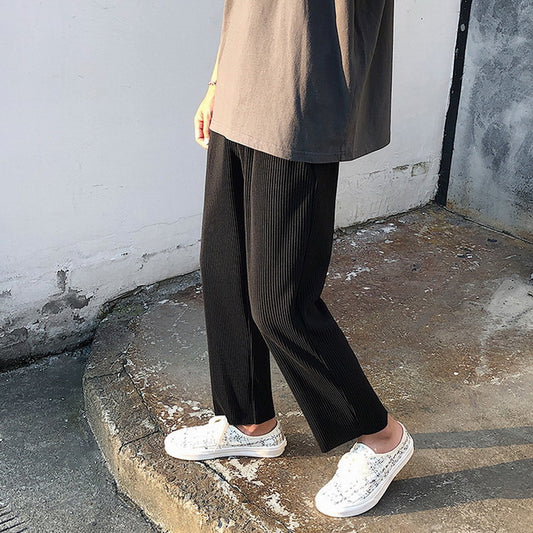 Pantalones Sueltos con Pliegues - Comodidad y Estilo Moderno