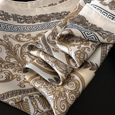 Pañuelo de Seda Lujo Temperamento 70cm - Chal Elegante para Mujer - Image 37