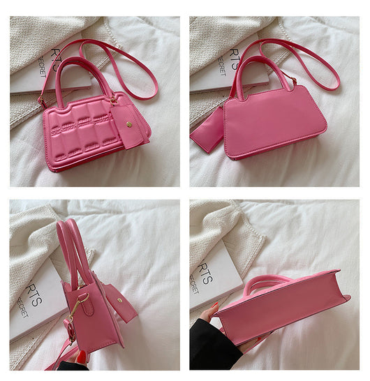 Bolsa de Hombro Multicolor con Textura Grid y Billetera - Tote Elegante para Mujer - Image 21