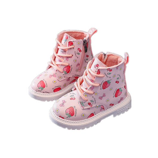 Botas Martin Infantiles Diseño Fresa - Botines Cortos Lindos para Niñas - Image 9
