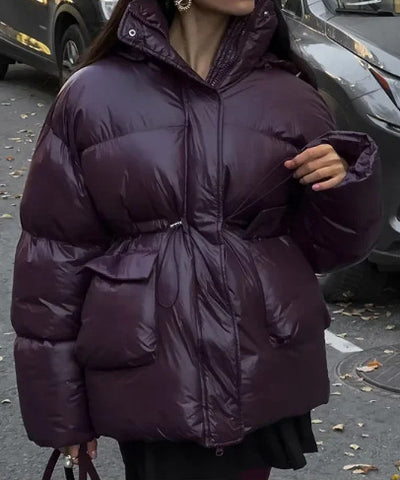 Chaqueta Acolchada de Algodón con Cierre en Cintura para Mujer - Image 10