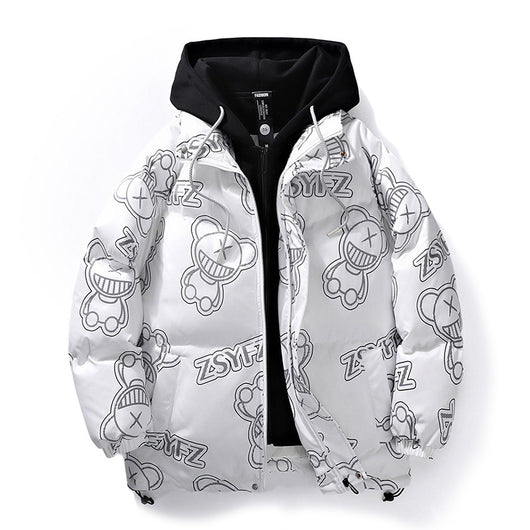 Abrigo de Invierno para Hombre con Capucha - Chaqueta de Algodón - Image 6